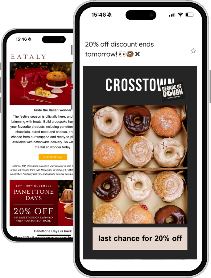 A templated design of email marketing for restaurants